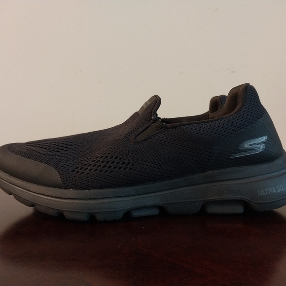 Skechers Mens Go Walk Evolution Ultra Ramble Slip-On Mesh Shoes Black 9.5 - Picture 6 of 8